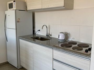 Moderno monoambiente con vista al mar en Punta Mogotes