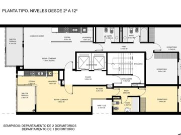 Departamento en venta en Echesortu, Rosario 1 dormitorio c/ amenities.