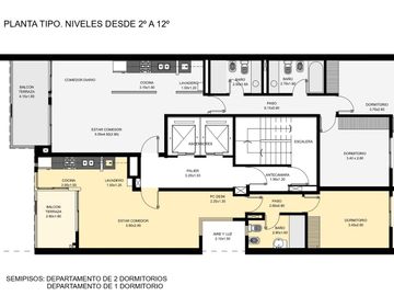 Departamento en venta en Echesortu, Rosario 1 dormitorio c/ amenities.