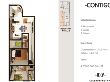 PREVENTA DEPARTAMENTO EN ROMA SUR