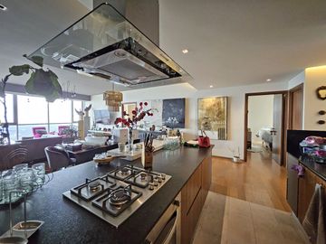 Departamento amueblado en Atlamaya Art Residences ken piso 24 con vista amplia