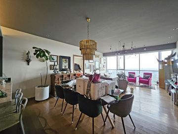 Departamento amueblado en Atlamaya Art Residences ken piso 24 con vista amplia