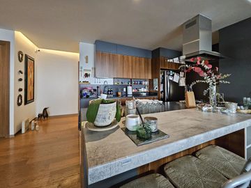Departamento amueblado en Atlamaya Art Residences ken piso 24 con vista amplia