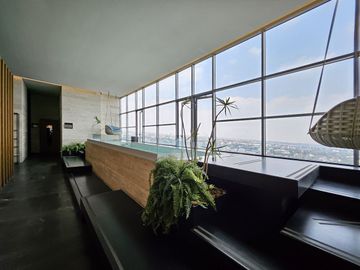 Departamento amueblado en Atlamaya Art Residences ken piso 24 con vista amplia