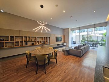 Departamento amueblado en Atlamaya Art Residences ken piso 24 con vista amplia