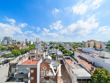 Departamento 3 ambientes con terraza propia, colegiales. 1 cochera