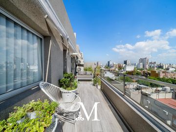 Departamento 3 ambientes con terraza propia, colegiales. 1 cochera