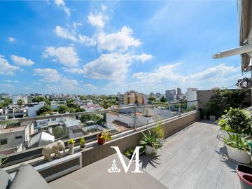 Departamento 3 ambientes con terraza propia, colegiales. 1 cochera