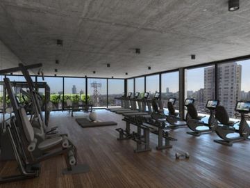 VENTA a estrenar. Monoamb de 46m2 con patio en edificio WH Coghlan