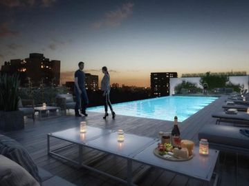 VENTA a estrenar. Monoamb de 46m2 con patio en edificio WH Coghlan