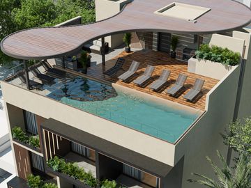 Departamento en  Playa del Carmen estilo Loft en el centro de la ciudad