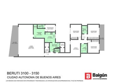 Departamento en venta de 4 ambientes con dependencia en Barrio Norte