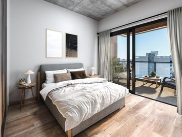 Departamento venta 1 dormitorio 1 baño balcón 45 mts 2 totales - La Plata-pozo-emprendimiento.