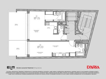Venta de Departamento en Chacarita, 2 ambiente con amplio balcón