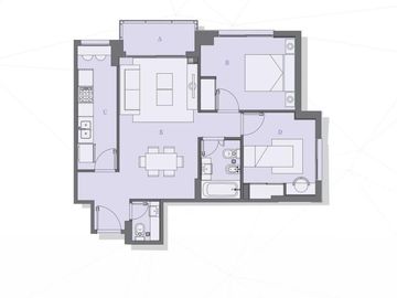 Venta departamento 3 ambientes piso alto a estrenar - Caballito