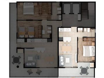 Departamento de 1 Dormitorio sobre Avenida Pellegrini