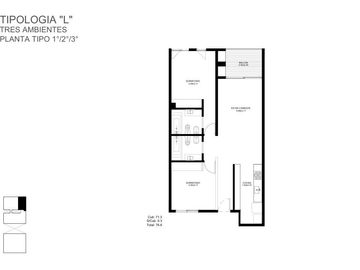 Venta Departamento a estrenar 2 - 3 ambientes