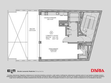 Venta de Departamento en Chacarita, 2 ambiente con amplio balcón