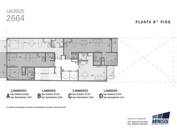 2 ambientes en venta en Colegiales