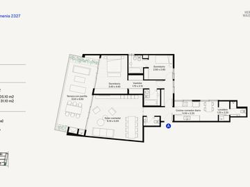 Departamento en Venta Palermo 3 ambientes, 2 en suite, Balcón Jardín Parrillero
