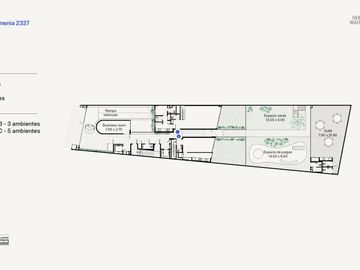 Departamento en Venta Palermo 3 ambientes, 2 en suite, Balcón Jardín Parrillero