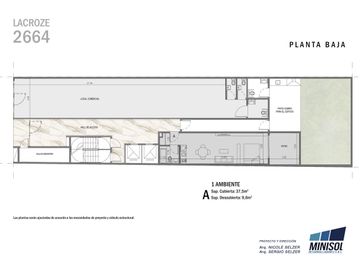 Monoambiente en venta en Colegiales