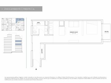 Belgrano, Venta Departamento de 1 Ambiente con Balcón - Preventa