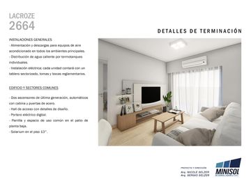 2 ambientes en venta en Colegiales