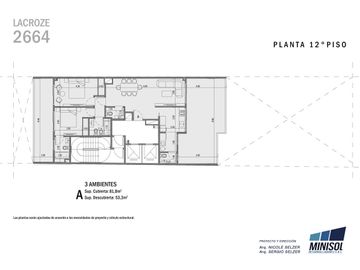 2 ambientes en venta en Colegiales