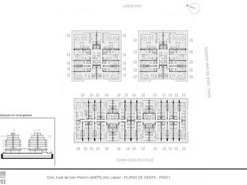Departamento 3 ambientes en venta en Vicente López amplia vista