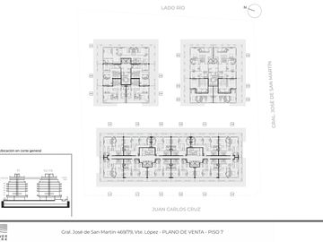 Departamento 3 ambientes en venta en Vicente López amplia vista