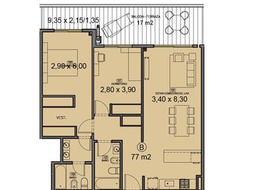 EXCELENTE 3 AMBIENTES CON BALCON-TERRAZA Y AMENITIES EN NUÑEZ
