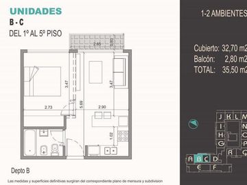 Venta Monoambiente con Balcón a estrenar - Vicente Lopez