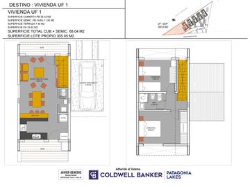 VENTA Casa 2 dormitorios Cochera cubierta UF 1 B° Norte, Villa La Angostura