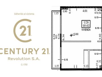 Venta de departamento de 1 dormitorio en Distrito Centro, Rosario