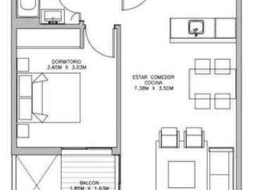 En Venta Espectacular 2 AMBIENTES (3.3.14) a estrenar | PRIMA Caballito