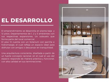 Departamento de dos ambientes en pozo en Nuñez