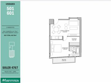 Departamento venta 2 amb - Palermo Hollywood