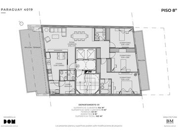 3 amb en venta a estrenar en Palermo con amenities