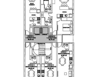 Departamento 1 dormitorio en Venta en Barrio Lourdes