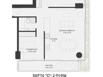 Departamento 1 dormitorio, amenities - Av. Rivadavia 2500, Costavía - Pichincha Rosario | Venta