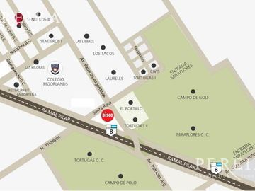 Tortugas Norte, Pilar, 2.131m2,  Oportunidad para emprendimiento.