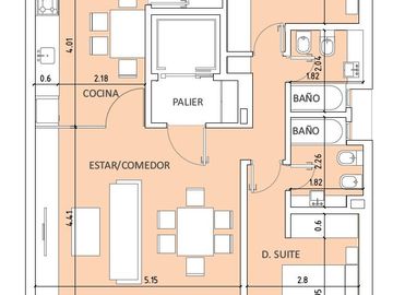 Espectacular departamento de 2 dormitorios con cochera a ESTRENAR en Laprida al 700, Barrio Norte