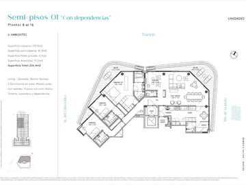 Venta Semipiso 4 Ambientes con Dependencia – Piso 14 – Torre SELENE, La Lucila