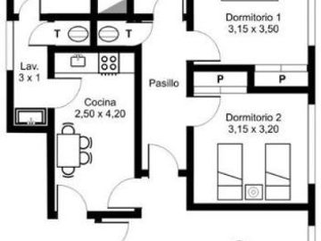 Departamento en venta - 2 Dormitorios 1 Baño - 67Mts2 - Mar del Plata