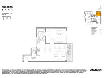 Venta Departamento 2 Ambientes en Palermo Hollywood Full Amenities