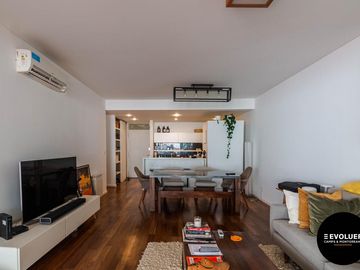 Venta depto 3 ambientes, balcón terraza y cochera fija en Palermo.