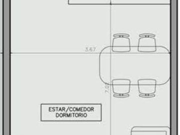 Venta Monoambiente Almagro, frente.