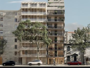 Venta Monoambiente Almagro, frente.