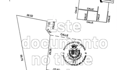 Terreno bardeado en Venta en Praderas de Cholul
